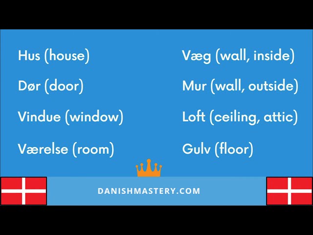Basic Danish Vocabulary: With examples. (Live-stream)