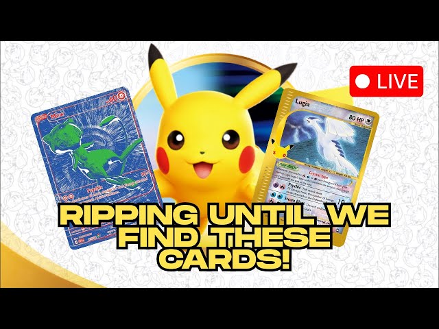 🔴 LIVE RIPS POKEMON 30TH CELEBRATIONS PACKS PRISMATIC EVOLUTIONS RIP TILL YOU HIT