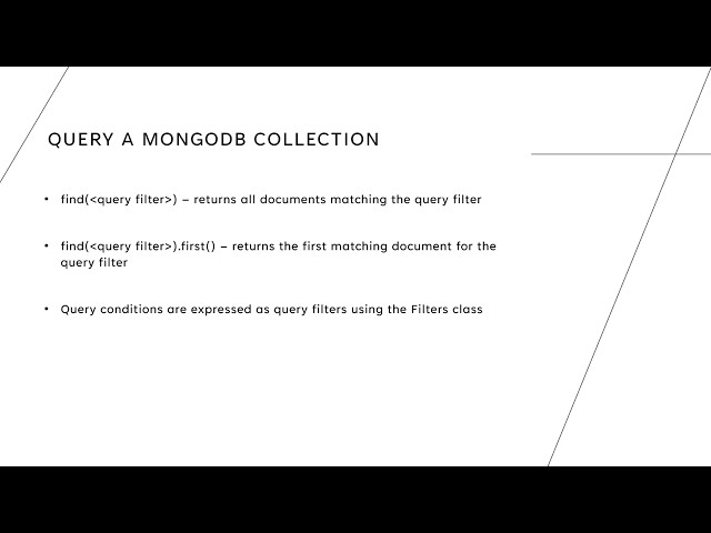 Query MongoDB from Java Application