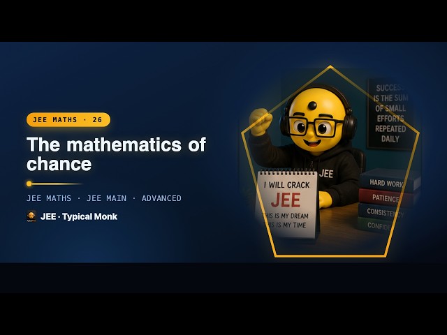 JEE Maths Class 26 · The mathematics of chance | Typical Monk