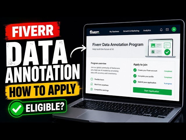 How to Apply & Set Up Your Profile - Fiverr Data Annotation Program 2026