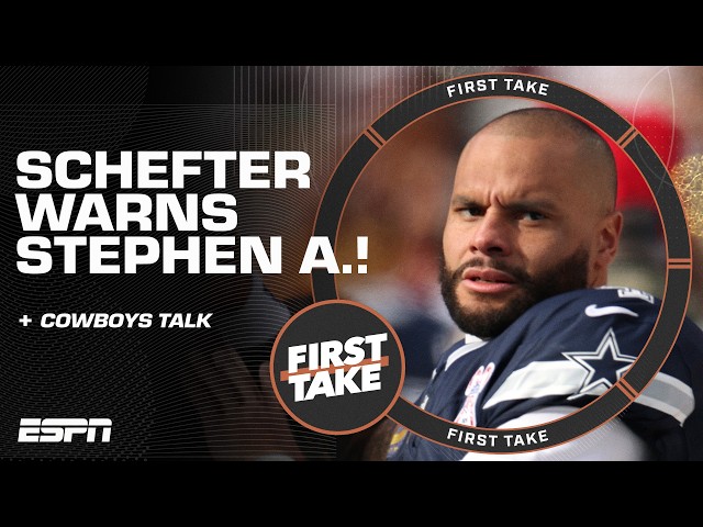 Stephen A. responds to Adam Schefter’s WARNING ABOUT THE COWBOYS! 🤠 | First Take