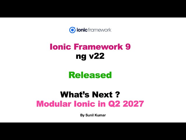 Ionic 9 & Angular Tutorial For Beginners - Crash Course