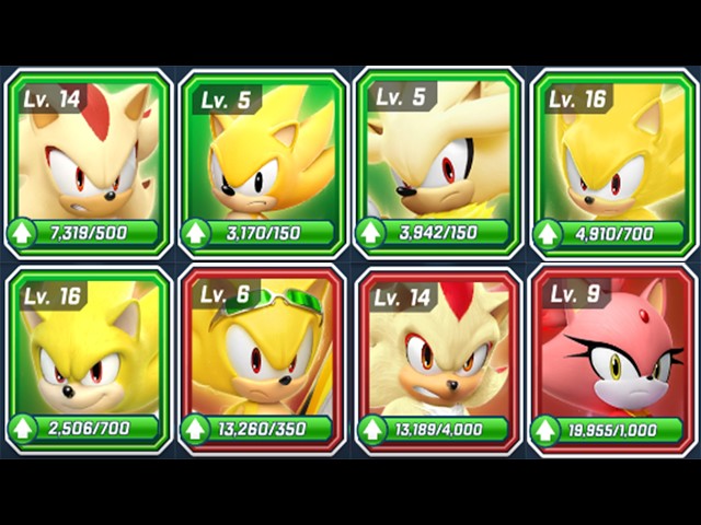 Sonic Forces: All Super Characters + Burning Blaze (Sonic, Shadow, Silver, Classic, Movie, Extreme)