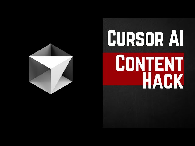 How To Use Cursor AI For Content Creation