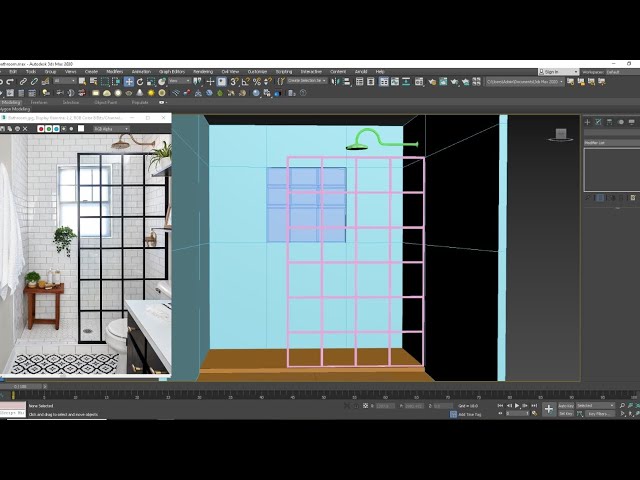 3DsMax Tutorials, Learn 3D Modeling a Bathroom from Scratch in 3dsmax. ( Part 1)