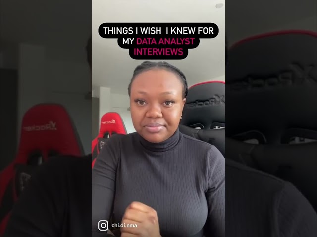 Things I wish I knew before Data Analyst interviews #dataanalytics #datascience #interview #techjobs