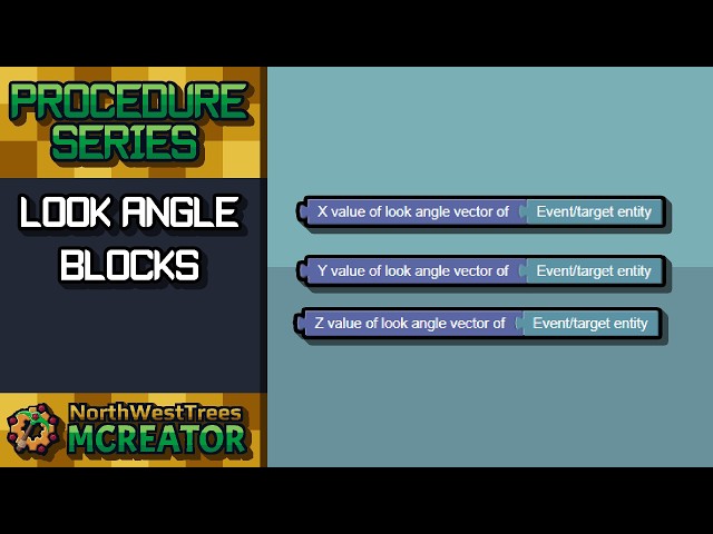 #63 Look Angle Vector | MCreator Procedure Series