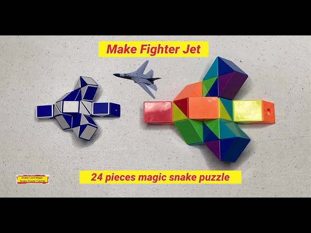 Make A Fighter Jet - 24 Pieces Magic Snake Puzzle #snakelordmagicsnakepuzzletutorial