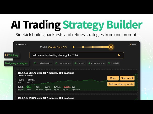 AI Trading Strategy Builder: Just Ask Sidekick