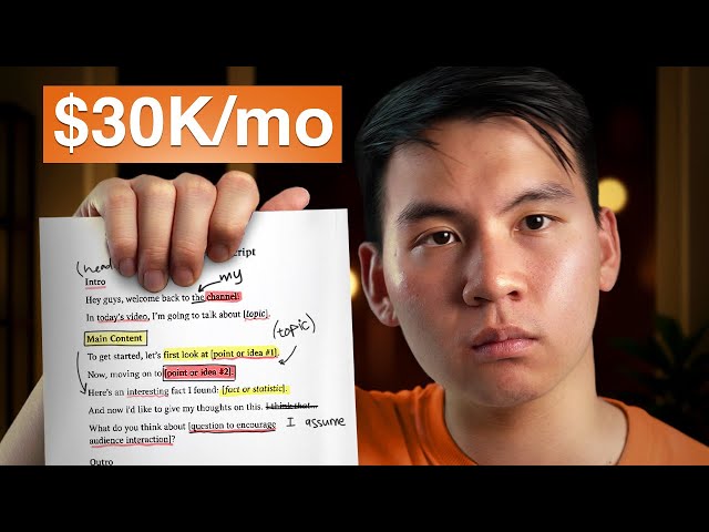 How to Make $30k/mo YouTube Script Writing (For Beginners)