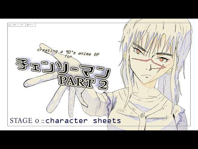 How to make 90's Anime OP - Stage 0 :: Character Sheets | 26.01.24