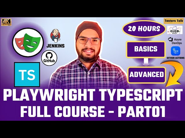 #1 Playwright Automation Using TypeScript Full Course 2025 | Playwright TypeScript Beginner Tutorial