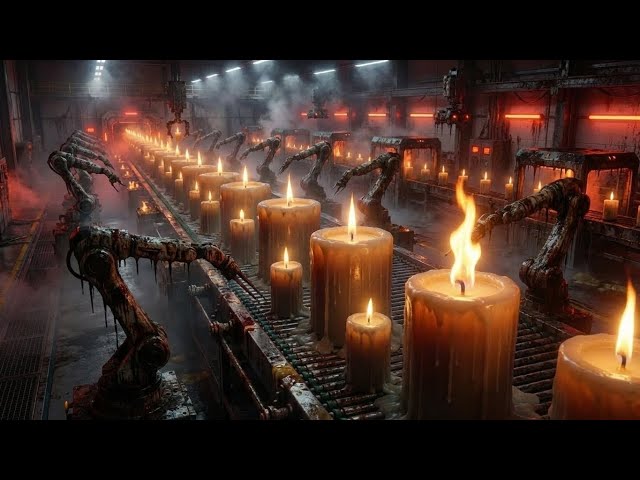 Inside the INSANE Process Candles are Mass Produced (Industrial Line)