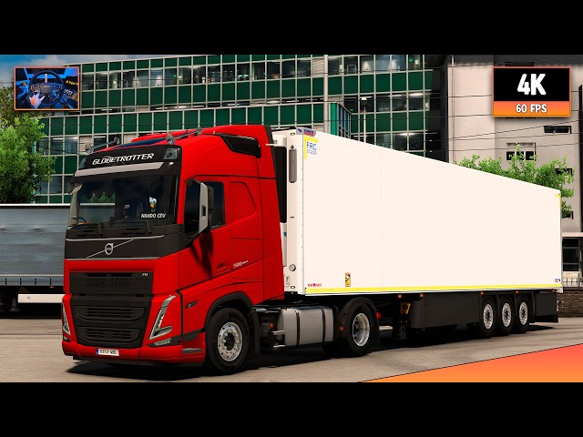 Volvo FH5 500 | Dijon - Strasbourg | ETS2 1.60 4K Gameplay + Wheel Cam