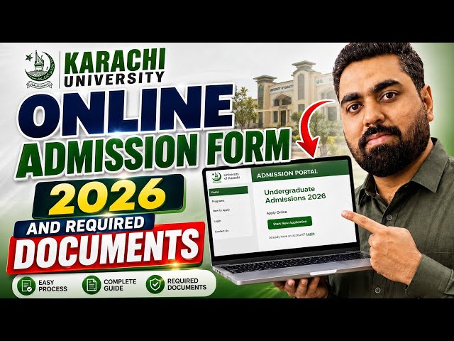 KARACHI UNIVERSITY 2026 ONLINE FORM #karachiuniversity #KU