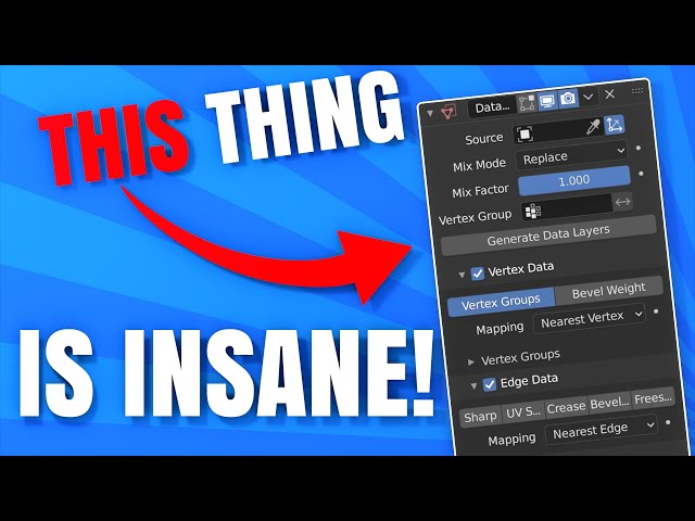 How Does The Data Transfer Modifier Really Work? (Blender Tutorial: Part 2 of 2)