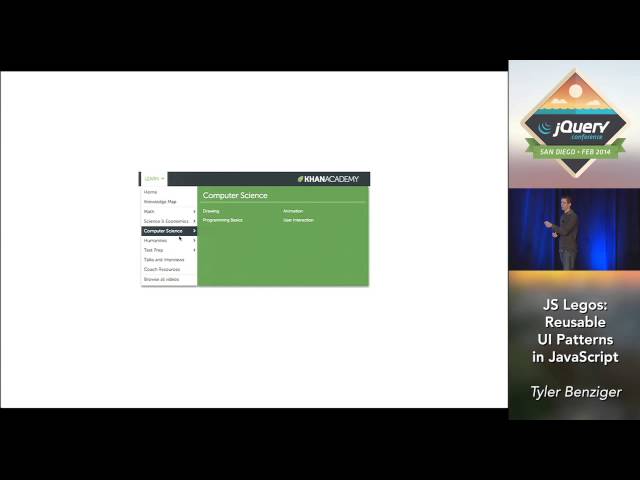 JS Legos: Reusable UI Patterns in JavaScript - Tyler Benziger