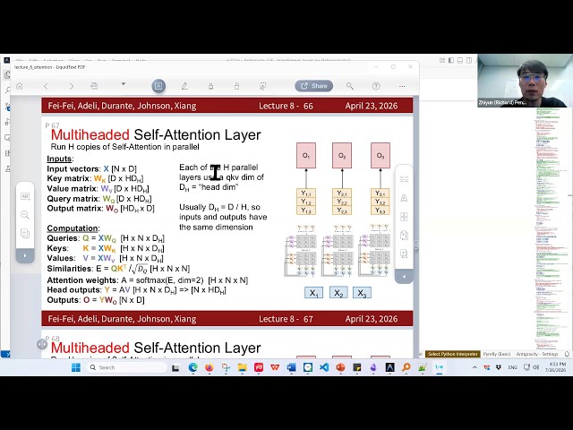 Attention Models and Transformers, Stanford CS231N Computer Vision, Assignment 3, Question 1