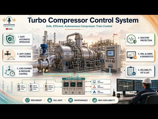 Turbo Compressor Control System | Anti-Surge, Load Sharing, Protection & TCCS Design