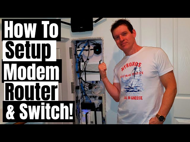 HOME NETWORKING 101 - MODEM, ROUTER & SWITCH - RESIDENTIAL NETWORK PANEL SETUP - HOW TO