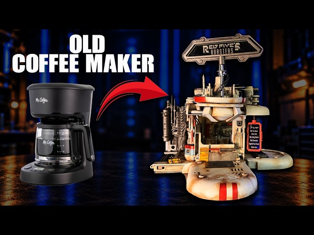 I Turned an OLD Coffee Maker Into a Tiny Star Wars Coffee Shop!