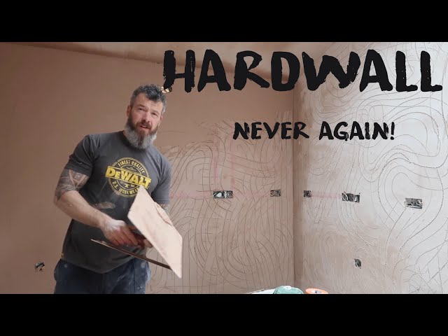 I will NEVER use Hardwall on these blocks again! A hard float and set plastering job