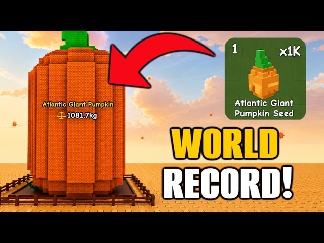 Planting 1000 GIANT PUMPKIN SEEDS to get BILLIONS of Leaves in Grow a Garden 2 Roblox