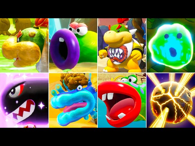 Yoshi and the Mysterious Book - All Bosses (No Damage)