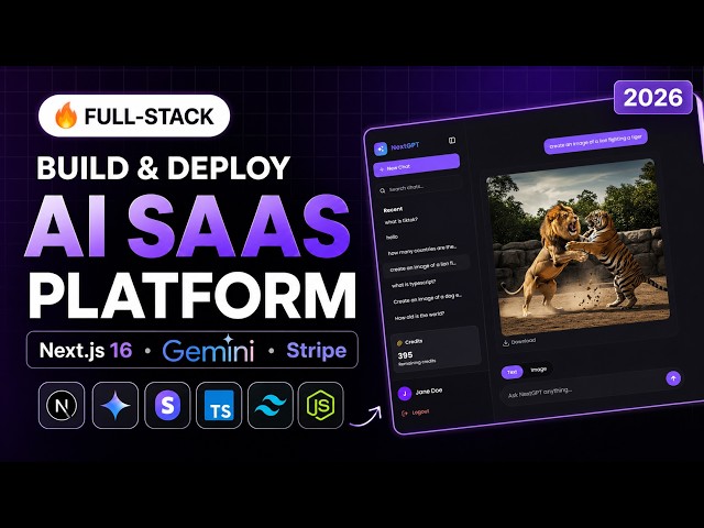Build & Deploy a Full-Stack AI SaaS Platform | Next.js 16, Gemini AI & Stripe