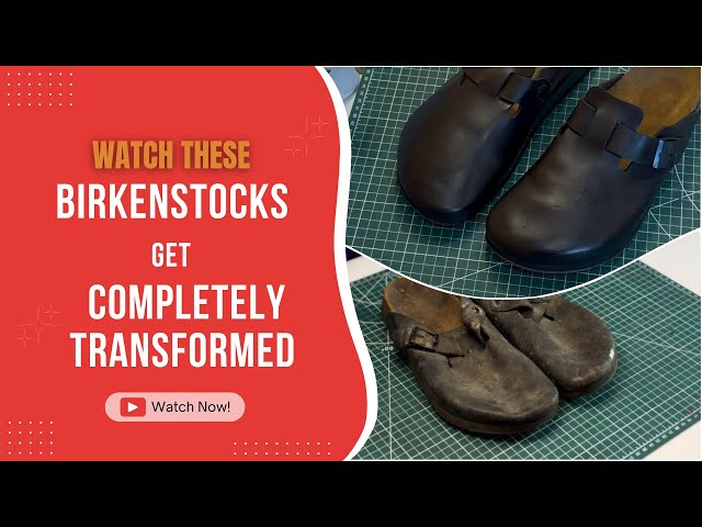From Trash to Treasure: Restoring Thrifted Birkenstock Boston Super Grip full restoration