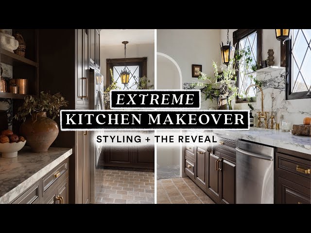 EXTREME KITCHEN MAKEOVER ✨ Styling Tips & Hacks + Reveal!