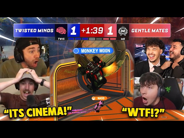 Streamers REACT to the PEAK RLCS Paris Major QUARTERFINAL!? *Twisted Minds vs Gentle Mates*