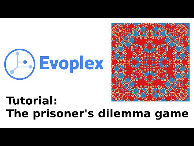 Evoplex Tutorial - The prisoner's dilemma game