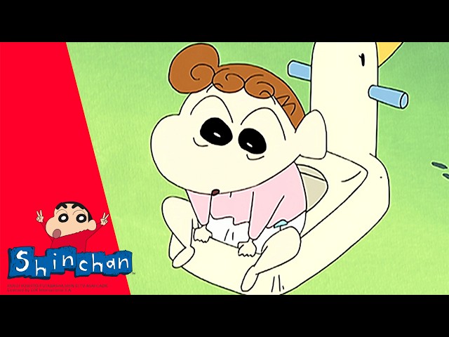 Shin chan | ¡Eh, que Himawari aprende a usar el orinal! | Episodio 550 en español