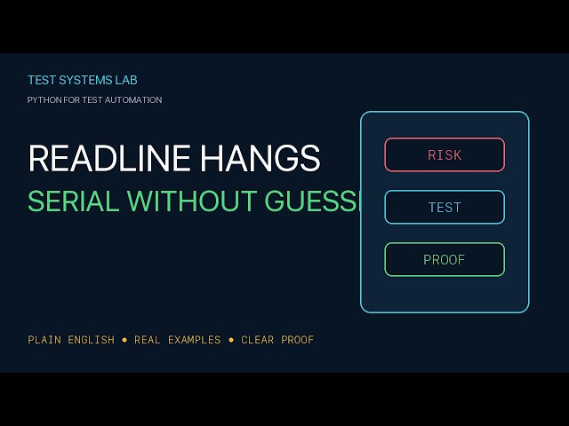 Python Serial Communication — No Hanging Reads