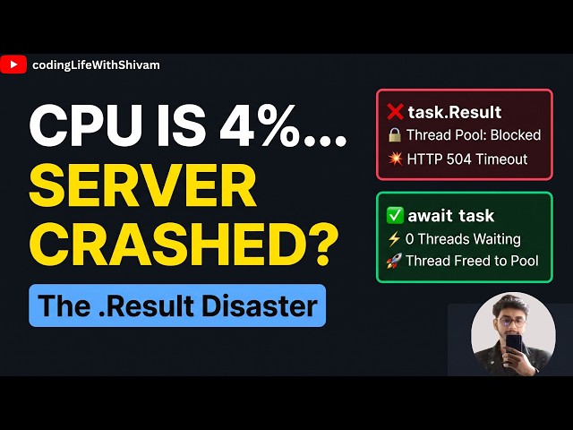 Why Async/Await is NOT Multithreading (Under The Hood) #systemdesign #softwareengineering