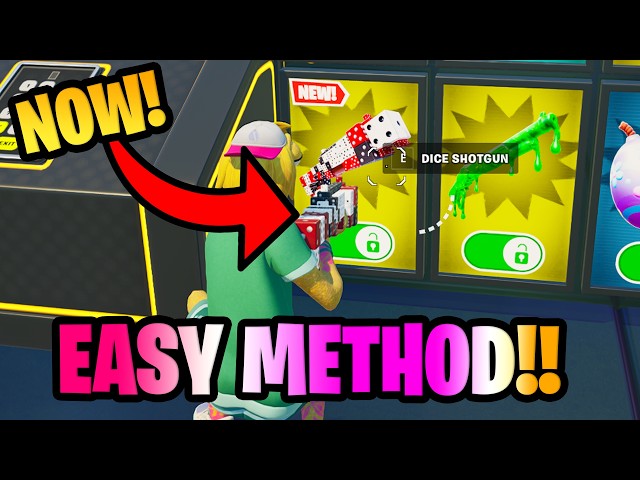 How To Get NEW Dice Shotgun in 1vs1 with every gun Fortnite