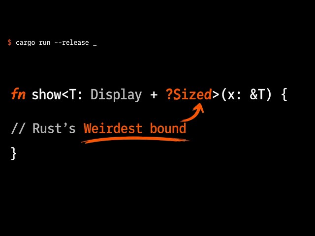 What Does ?Sized Actually Mean?