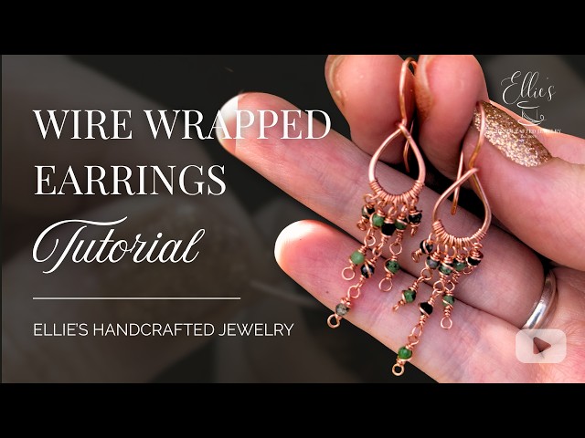 DIY Beaded Earrings with Wire Weaving Techniques