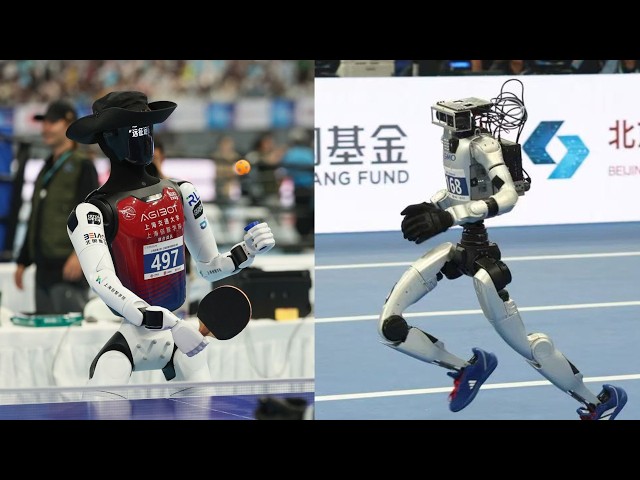 ‘Frightening stuff’: Usain Bolt’s world record smashed at humanoid robot games