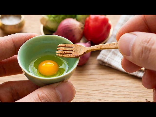 BEEF STIR FRY AND FRIED RICE | MINIATURE COOKING TOY FOOD ] refogado de carne ผัดเนื้อ