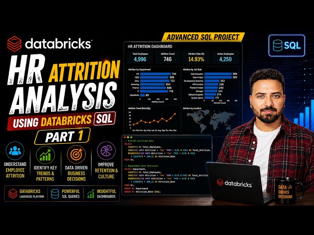 Build an HR Attrition Analysis Project Using Databricks SQL | Complete End-to-End SQL Project 2026