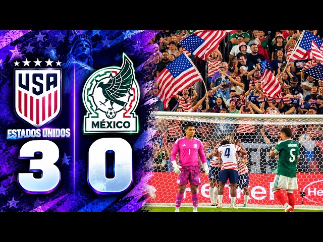 ESTADOS UNIDOS GOLEÓ A MÉXICO 3 A 0 EN AMISTOSO INTERNACIONAL
