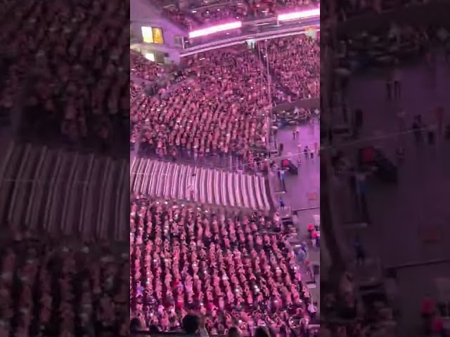 Machine Gun Kelly rides zipline atop Cleveland stadium