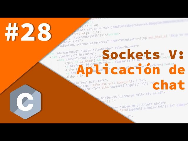 28- Programación avanzada en C - Sockets V: Aplicación de red