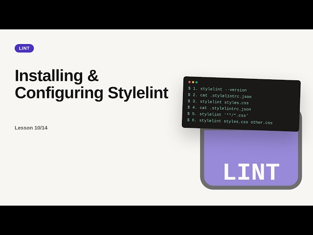 Linting & Code Quality - Web development basic Series: Installing & Configuring Stylelint