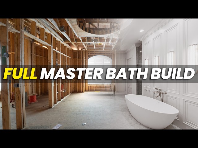 FULL Master Bath Build | Construction ASMR | KBUILD Series