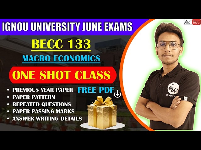 BECC 133 MACRO ECONOMICS || CONCEPT CLASS || IGNOU WALAY