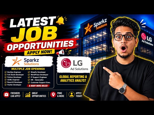 Latest IT Jobs |  Intern Hiring | Software & Analytics Jobs | Ai | 2024 -2026 Batch Jobs | Apply Now